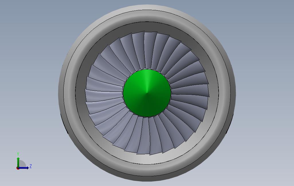 喷气发动机设计喷射机制SolidWorks 左侧视图