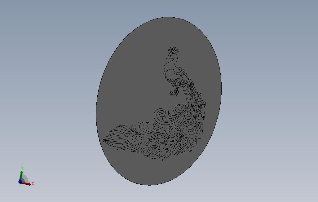 孔雀贴纸