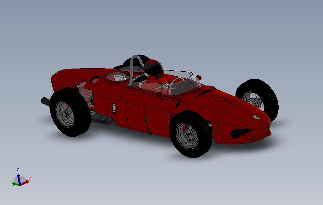 Ferrari156F1Dino1961最后渲染和3D模型_2