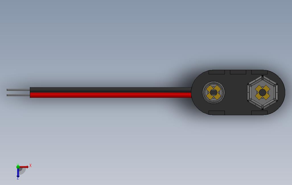 PP3电池夹_SOLIDWORKS 2014_模型图纸免费下载 – 懒石网