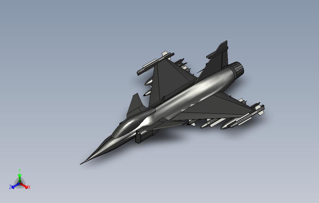 AlibreJas39Gripen第1部分身体