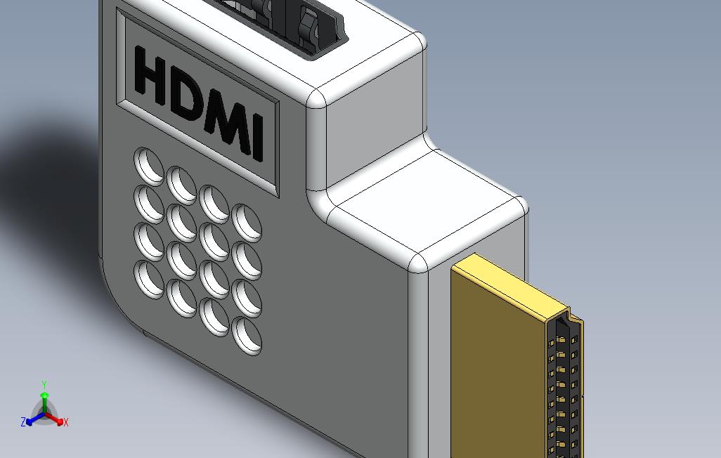 HDMI倾斜HDMI90耦合器