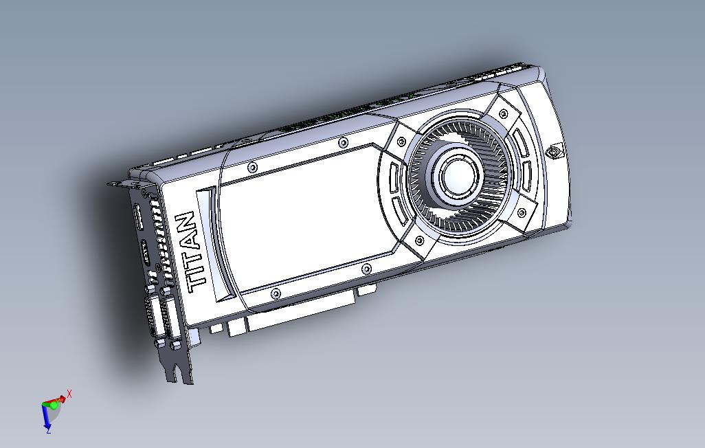 nvidiageforcegtxtitansolidworks模型