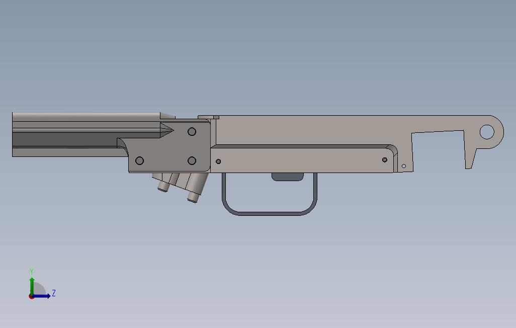 PPSH41冲锋枪现代化组件 左侧视图