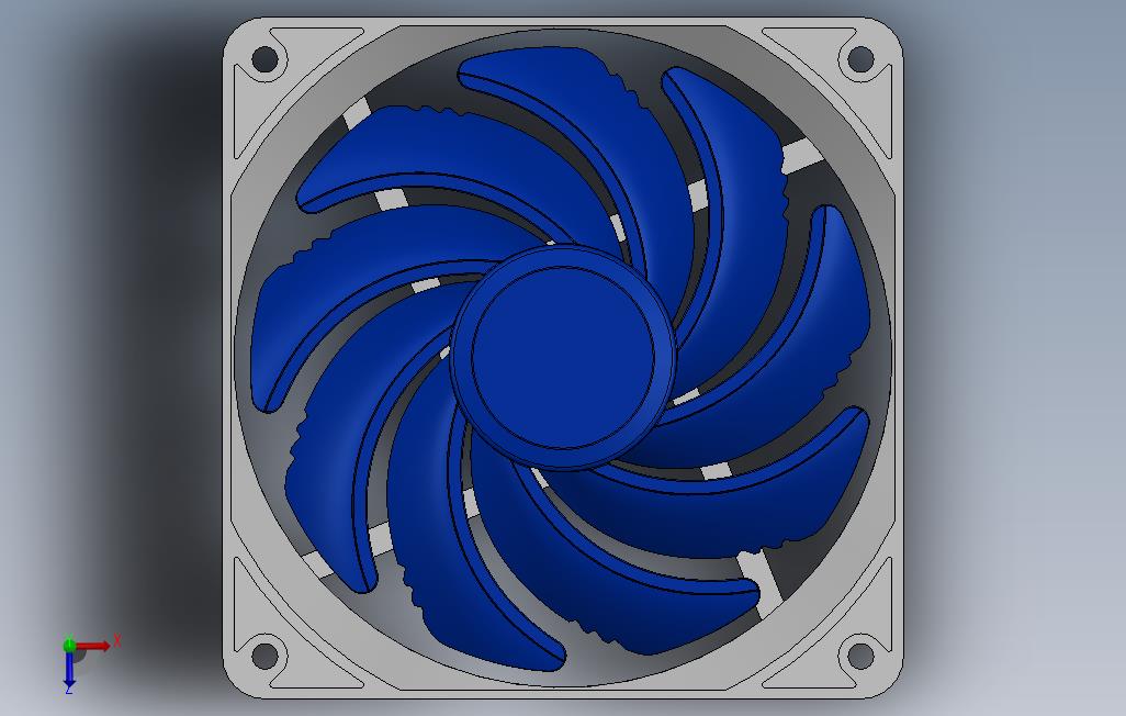 SilverstoneFQ121风扇SSTFQ121 俯视图