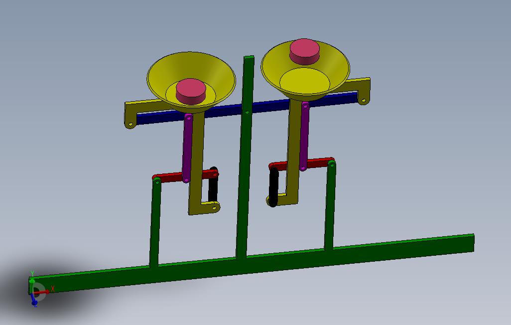 SolidWorks中的两个重量平移机制