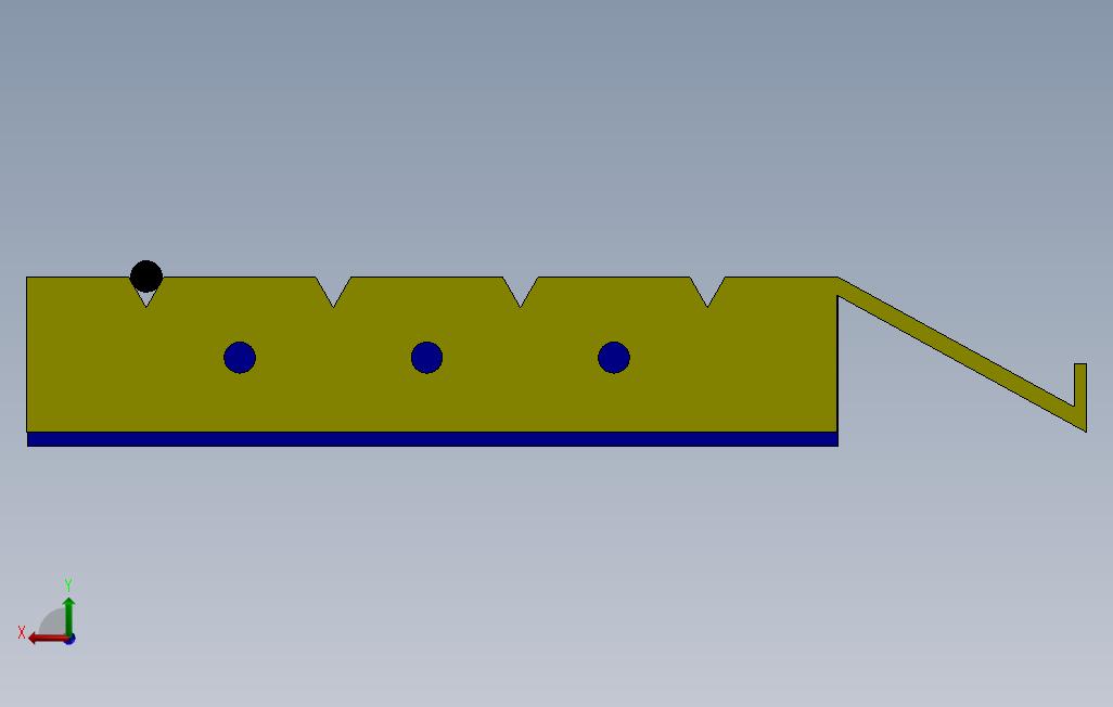 SolidWorks中的杆运输机制 背面视图