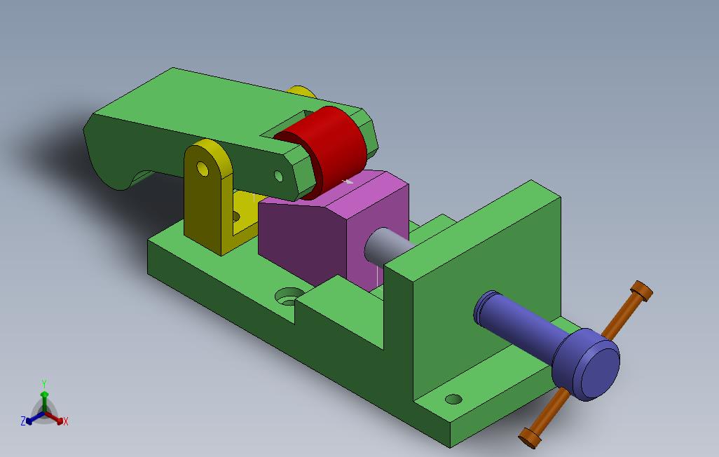 SolidWorks中的钳位设计