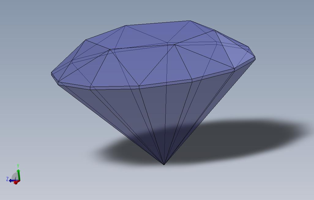 SolidWorks中的钻石