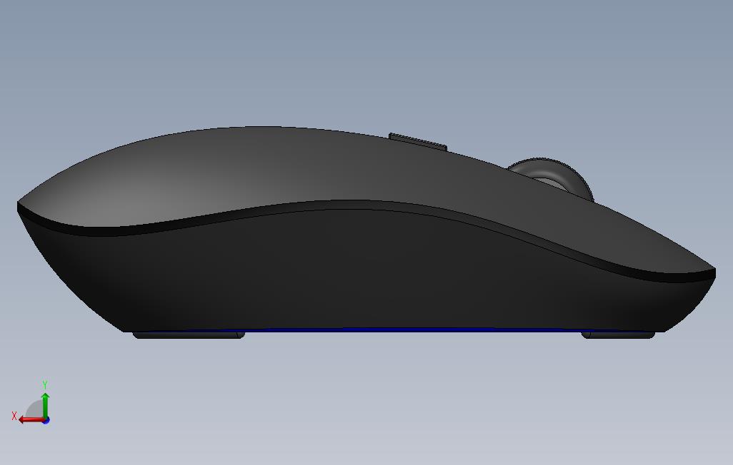 SolidWorks在SolidWorks中的SolidWorksTutorial140素描鼠标易于设计 背面视图