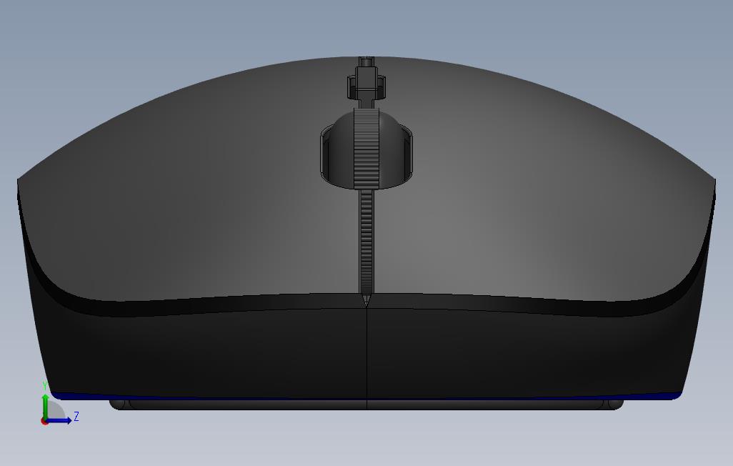 SolidWorks在SolidWorks中的SolidWorksTutorial140素描鼠标易于设计 左侧视图