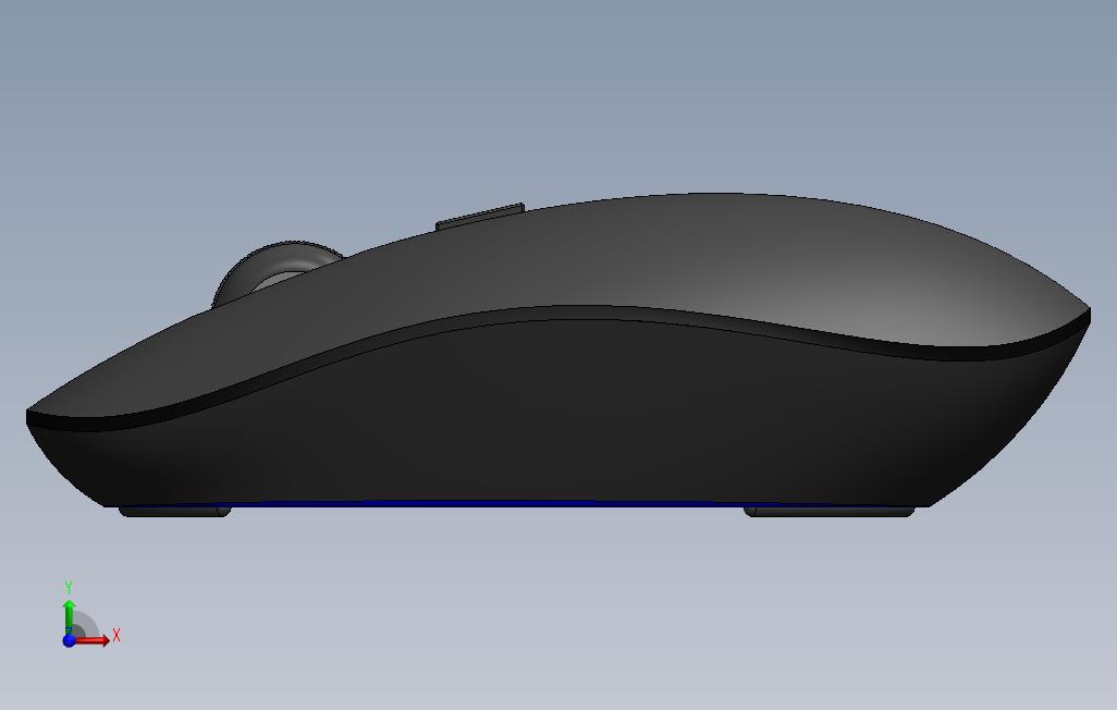 SolidWorks在SolidWorks中的SolidWorksTutorial140素描鼠标易于设计 正面视图