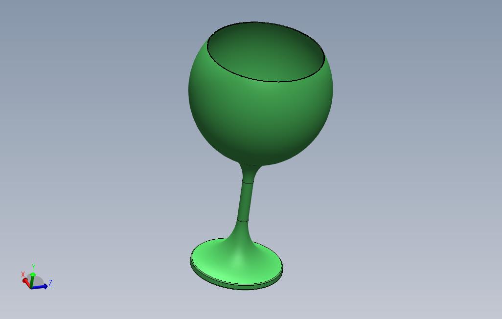 SolidWorks的酒玻璃设计