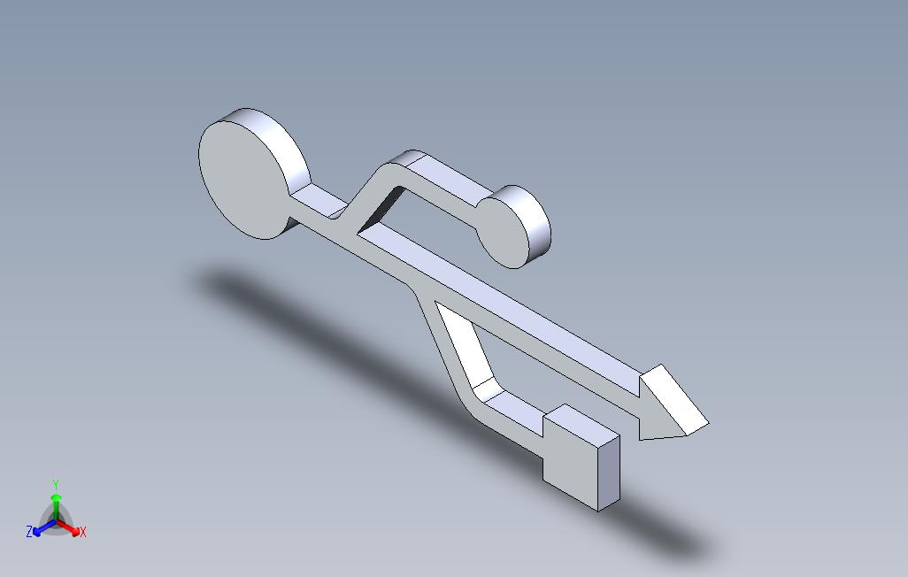 USB图标标识DXFSolidWorks块