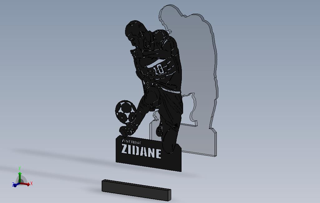ZinedineZidane金属板艺术品