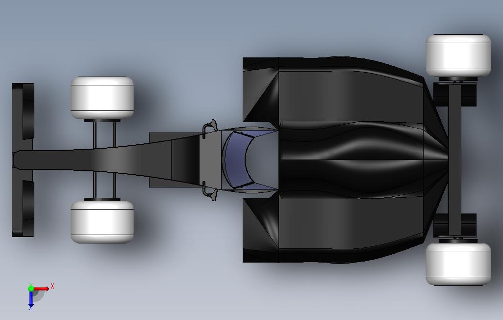 信仰F1汽车 俯视图