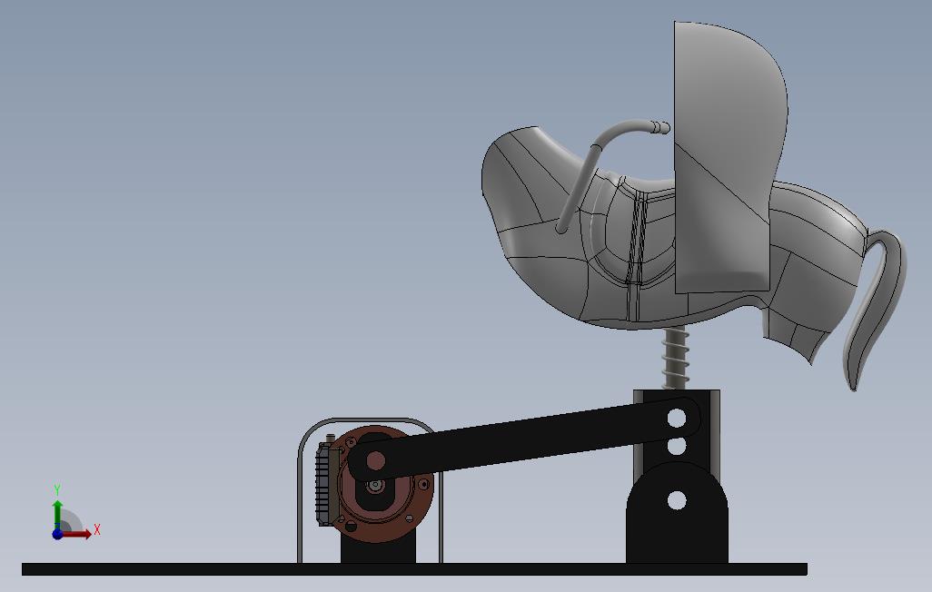 儿童骑马模拟器机制SolidWorks2016