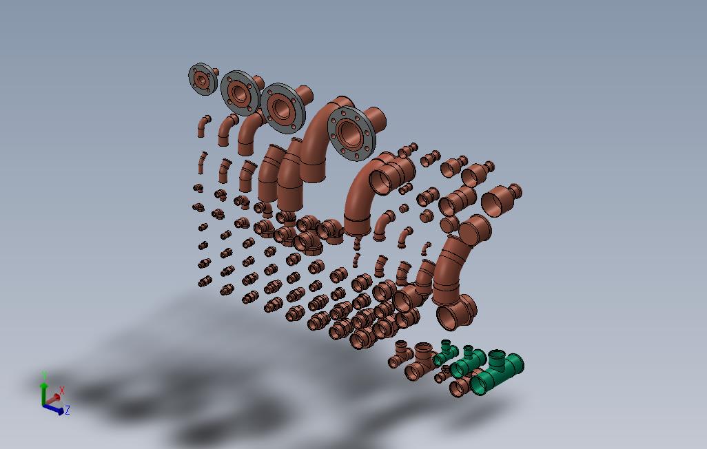 压制用于SolidWorks的配件库