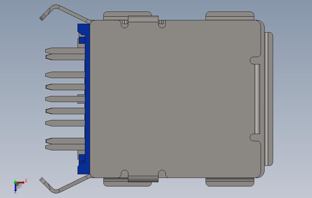 双USB30端口 俯视图