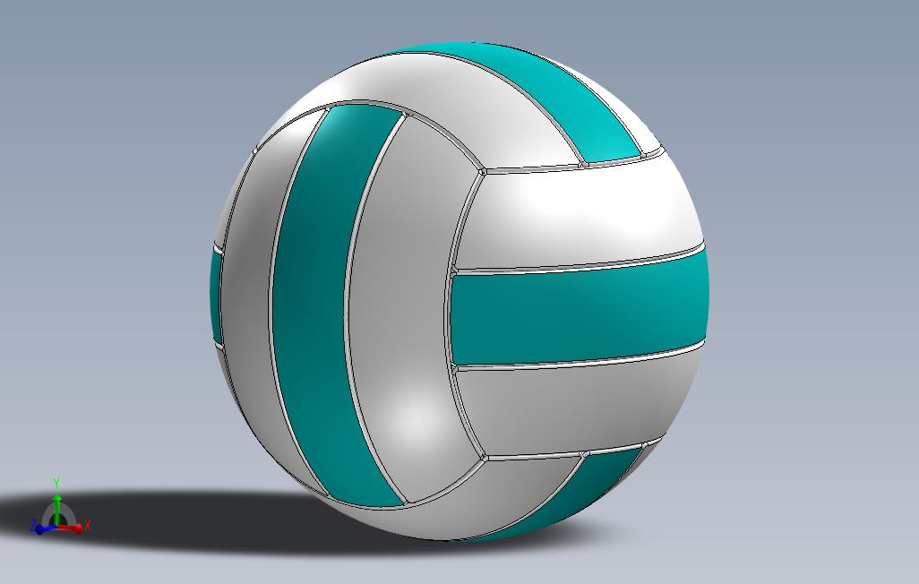 SolidWorks中的排球素描