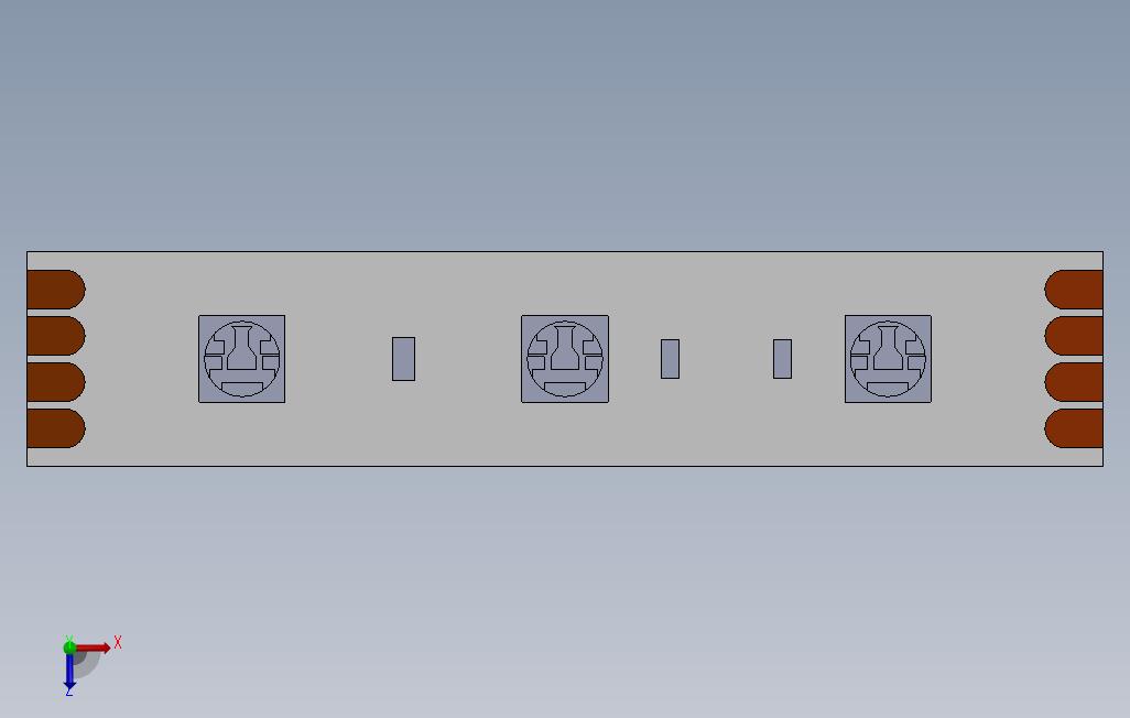 5050LED条带 俯视图