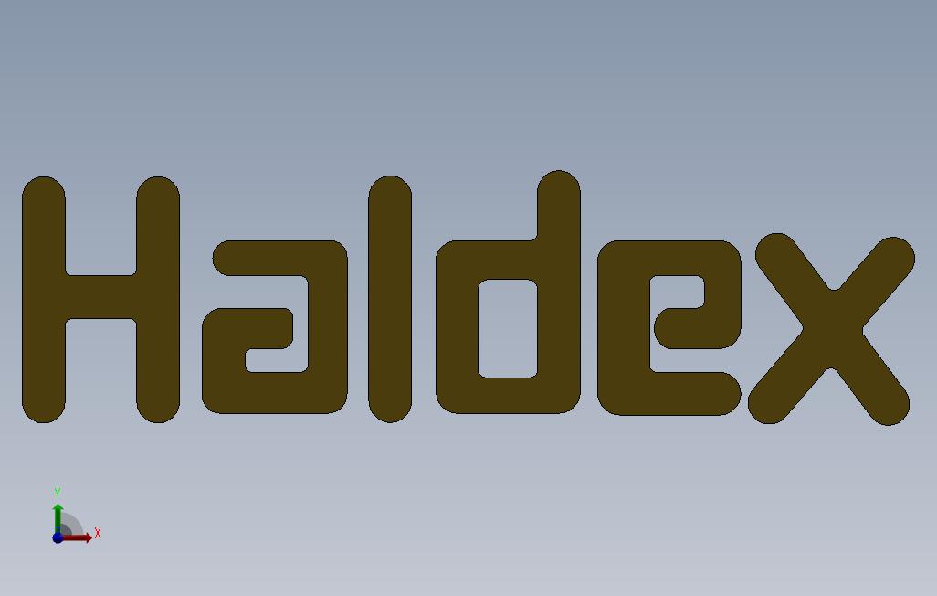 haldex徽标 正面视图