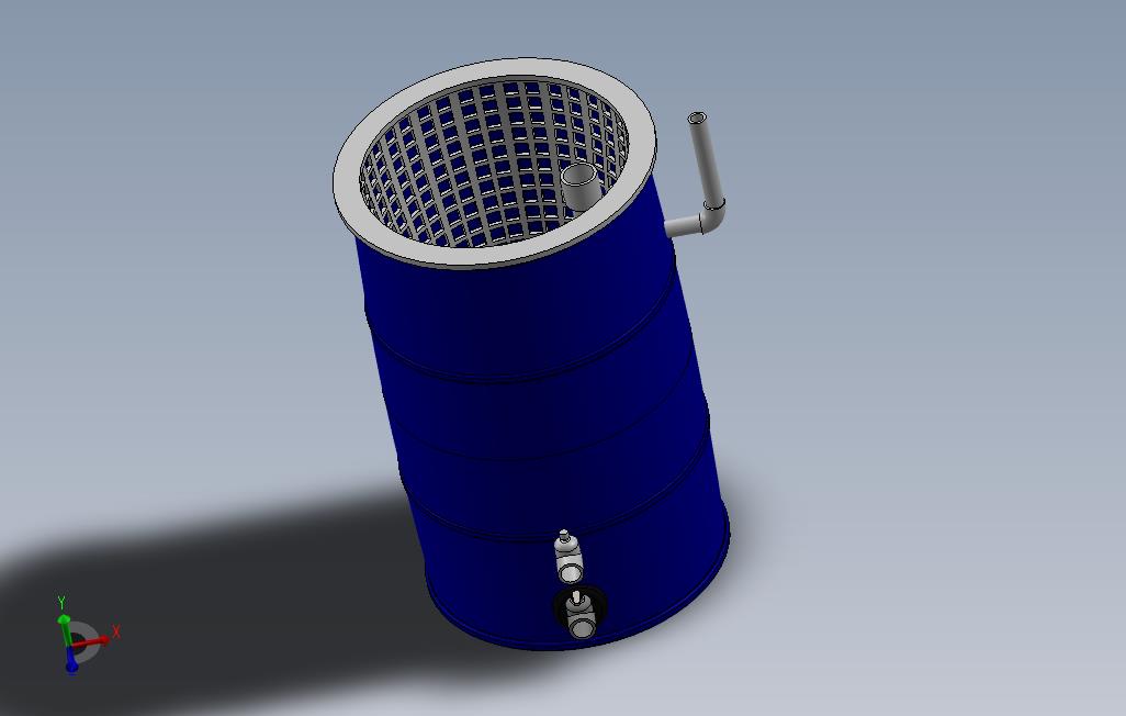 大粒子旋流过滤器200升桶