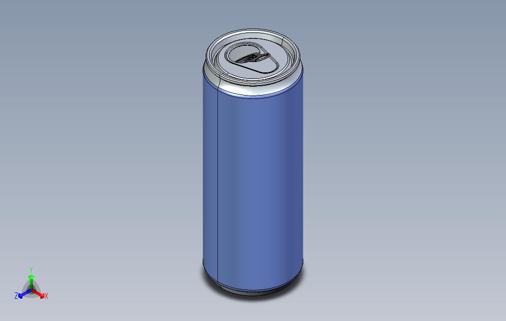 开放能量饮料Arpsolidworks250毫升 主视图