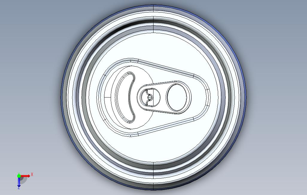 开放能量饮料Arpsolidworks250毫升 俯视图