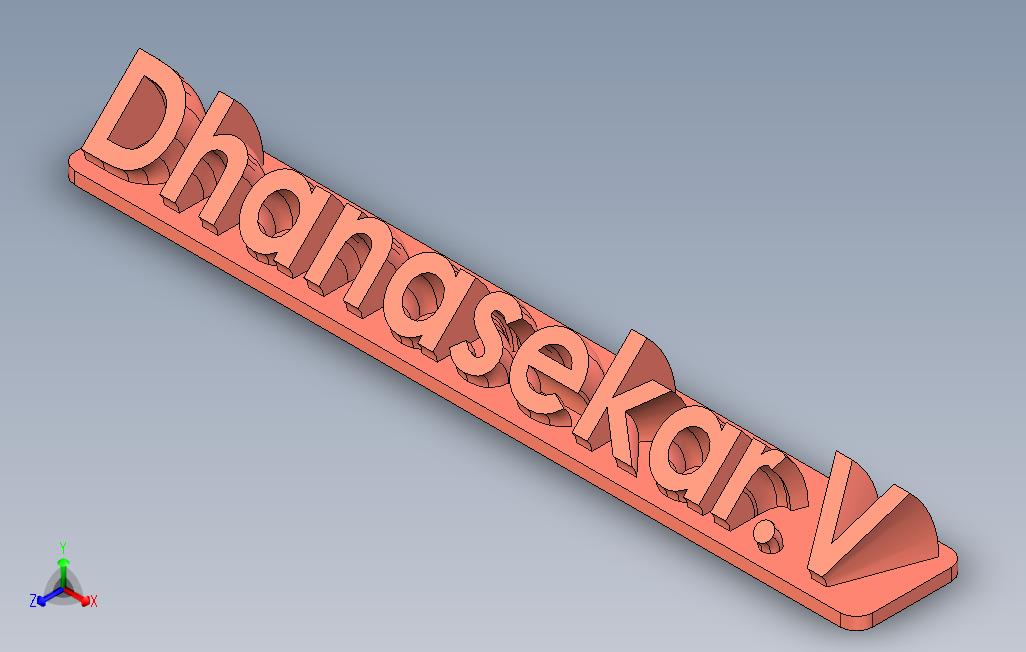 ComporicMadeOfficeNameBoard3D可打印