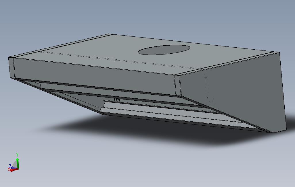 HVAC排气罩1000x500x300_SOLIDWORKS 2017_模型图纸免费下载 – 懒石网