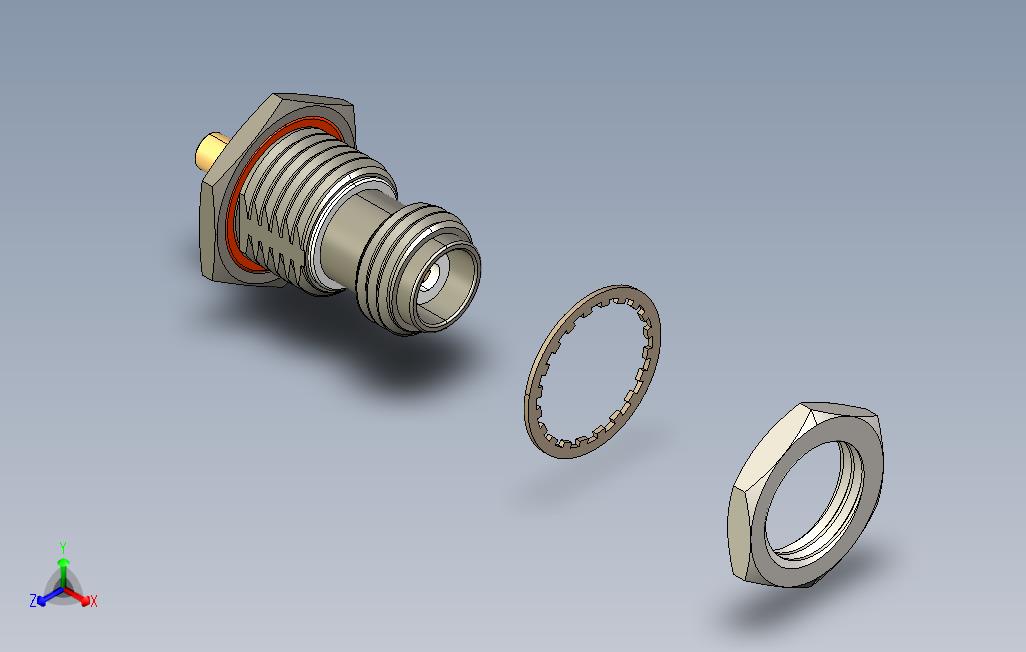 RosenbergerTNCCoax11GHzRF密封舱壁连接器