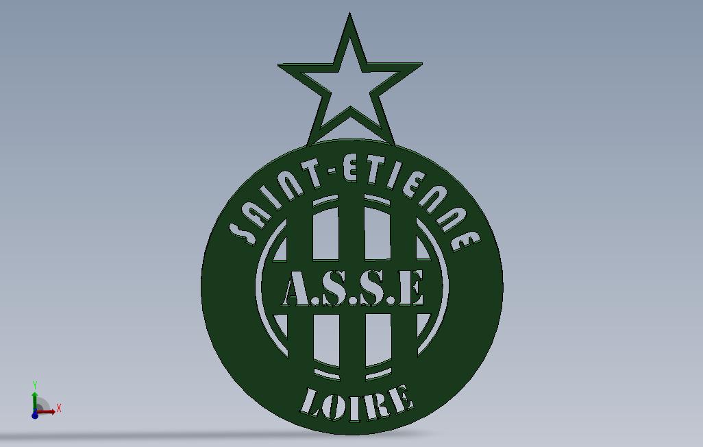 SaintEtienne的徽标Asse体育协会