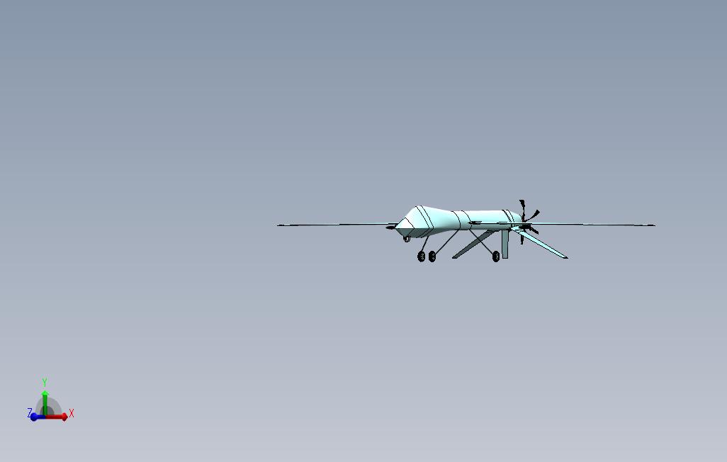 SolidWorks上的MQ1捕食者UAV