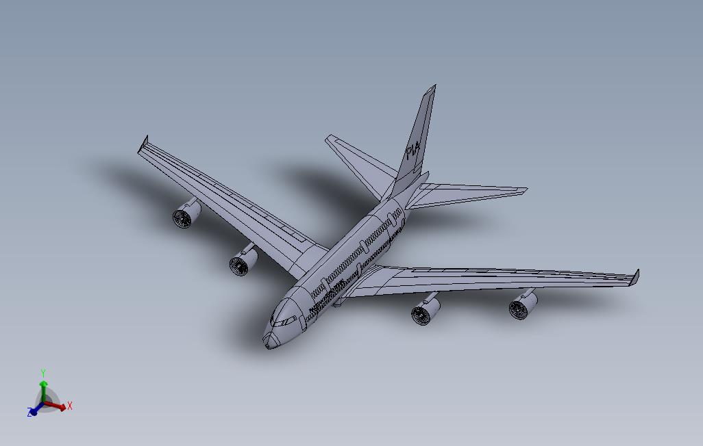 SolidWorks上的空中客车A380
