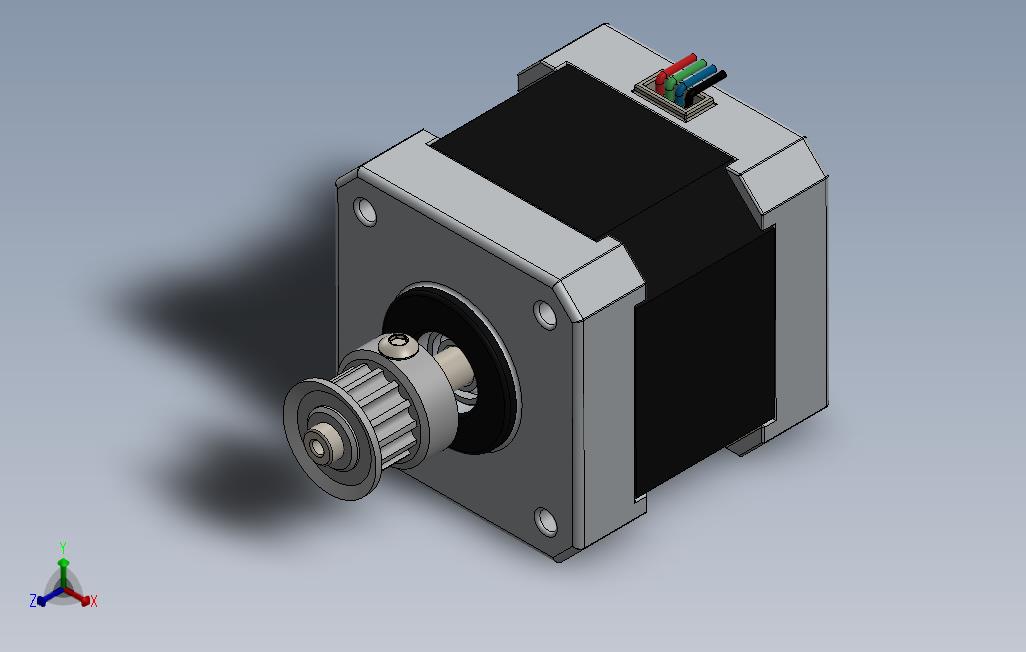 SolidWorks中步进电机设计