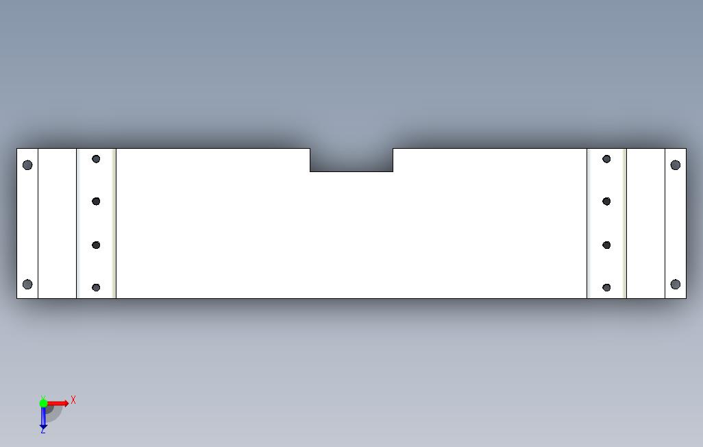 TonsenXCarriageBaseIGES和STEP格式 俯视图