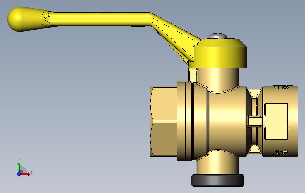 压力计的球阀_SOLIDWORKS 2018_模型图纸免费下载 – 懒石网