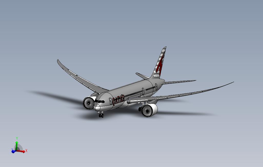 在SolidWorks上波音787Dreamliner