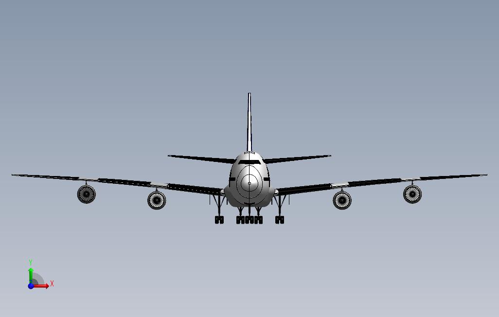 在汉莎航空装备的SolidWorks上波音747400