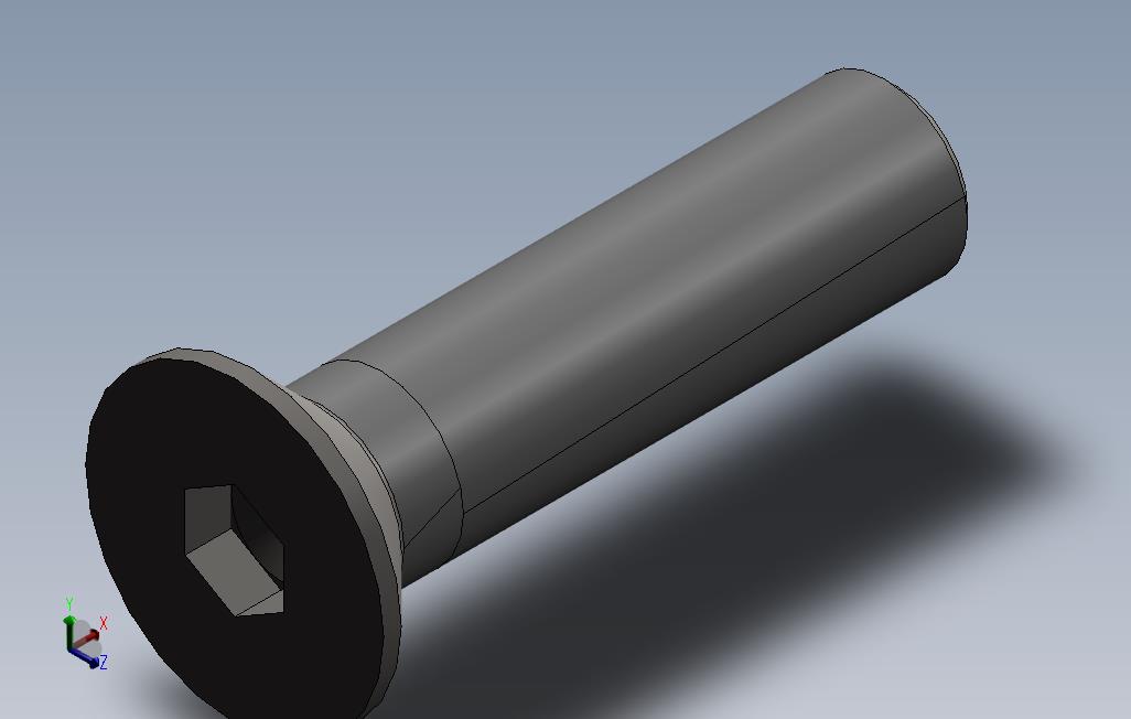 插座埋头螺钉螺丝ISO_SOLIDWORKS 2012_模型图纸免费下载 – 懒石网