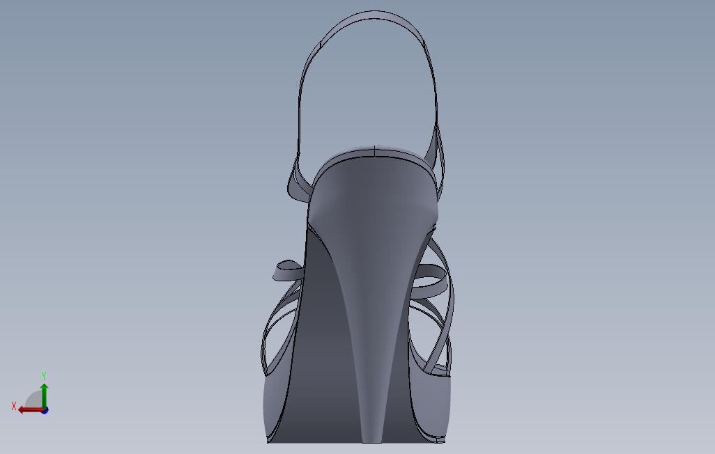 女性高跟鞋鞋1纹理_SOLIDWORKS 2015_模型图纸免费下载 – 懒石网