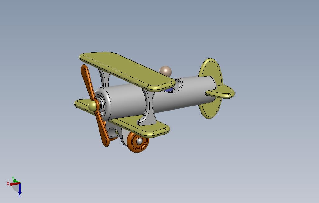 木制玩具飞机双翼飞机和PDF