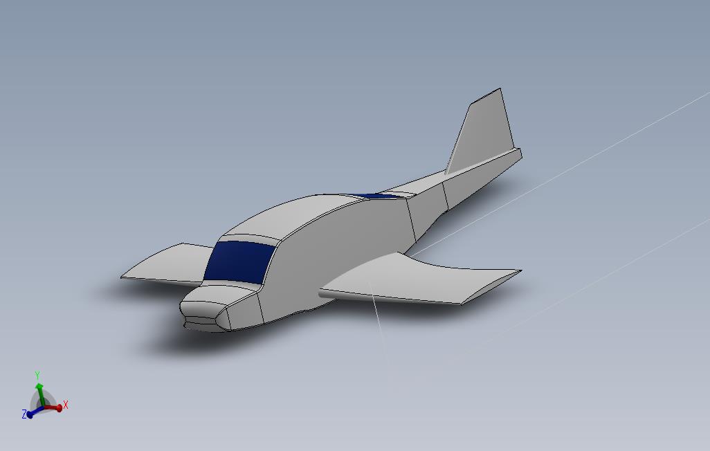 未完成的飞机模型