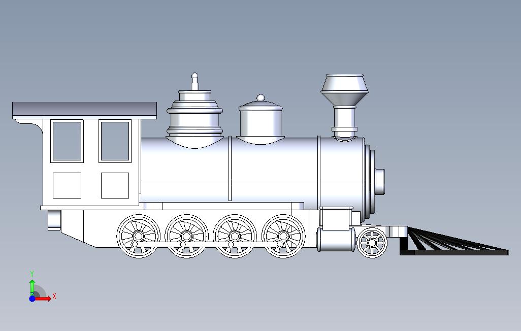 机车_locomotive 正面视图