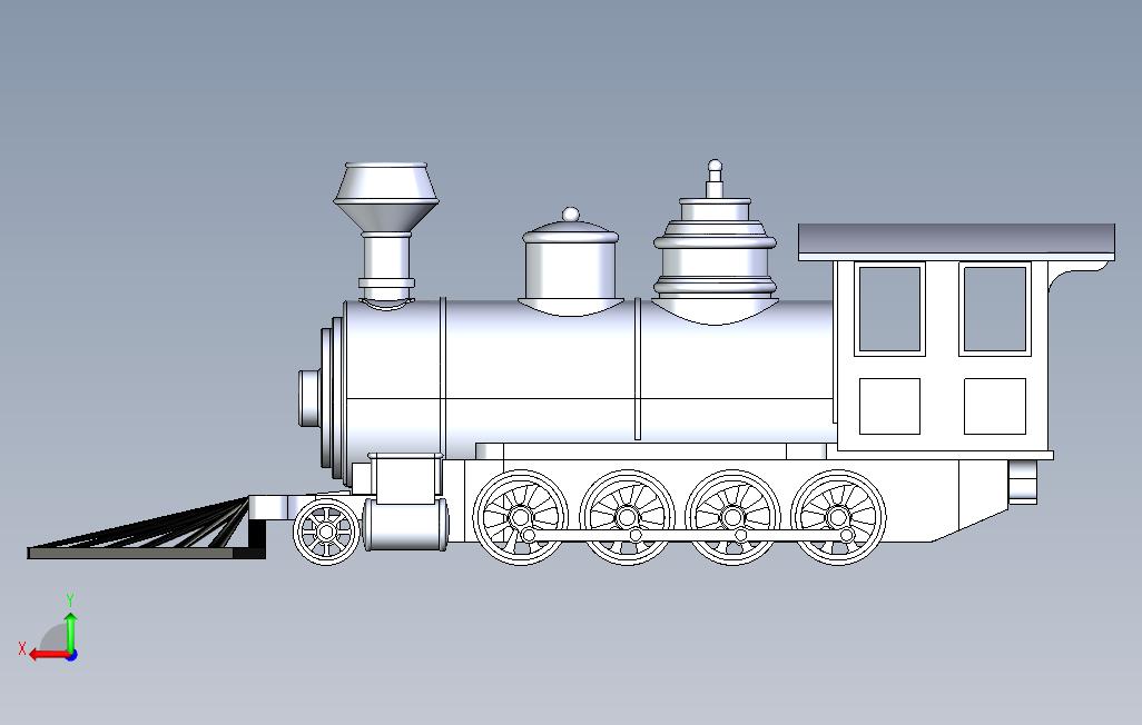 机车_locomotive 背面视图