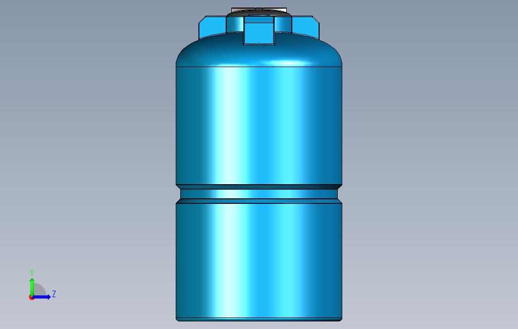 水箱1000L 左侧视图
