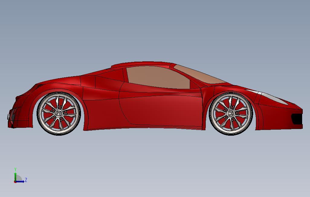 法拉利458意大利 9 Solidworks 2015 模型图纸免费下载 懒石网