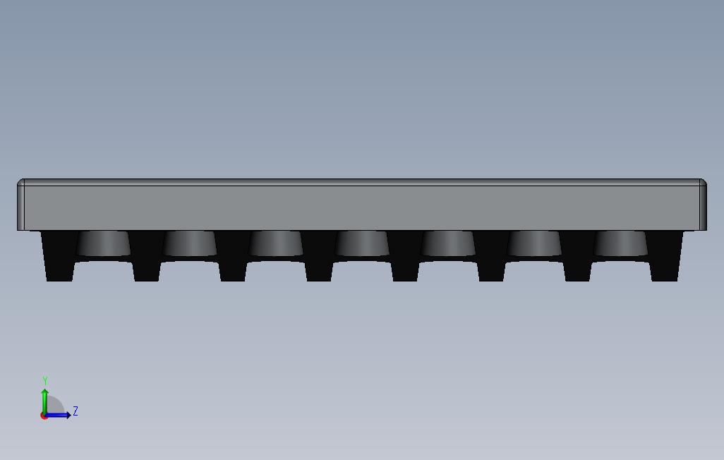 烤箱Grate4400x200x30mm 左侧视图