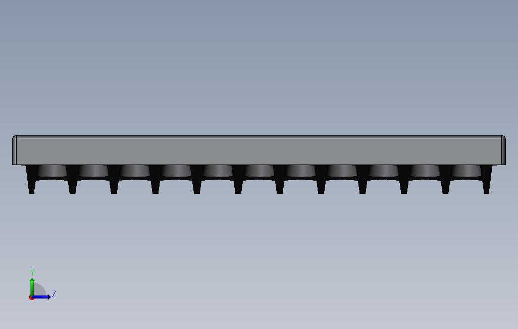 烤箱Grate6380x250x30mm 左侧视图